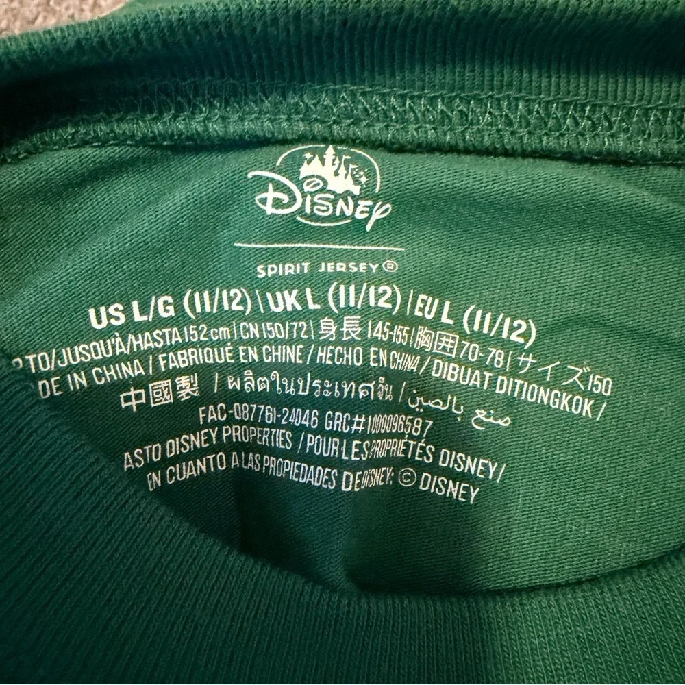 Disney Mickey holiday lights spirit Crewneck Jersey 2024 girls size large 11/12 - Picture 7 of 10